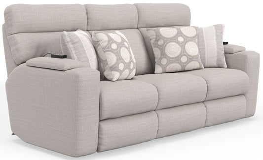 Sanctuary - Health & Wellness Power Reclining Sofa With Power Adjustable Headrest And Lumbar / Therapeutic Heat & Massage - Winter - Hornell Furniture Outlet