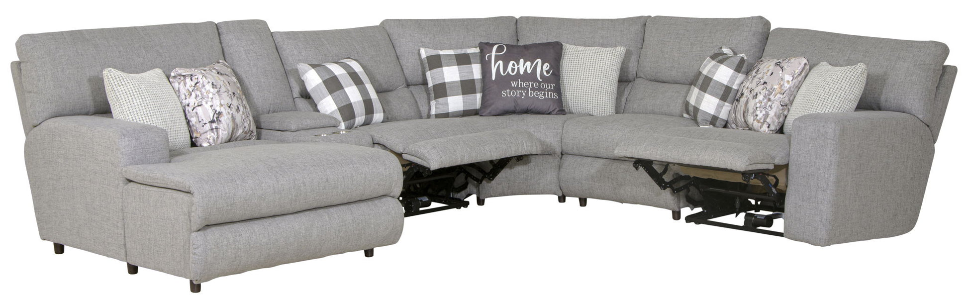 Rockport - Reclining Sectional - Hornell Furniture Outlet