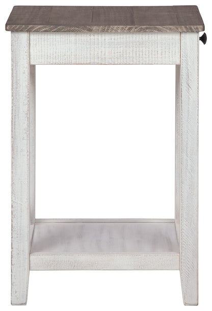 Adalane - White / Gray - Accent Table - Hornell Furniture Outlet