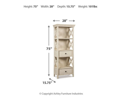 Bolanburg - Display Cabinet - Antique White - Hornell Furniture Outlet