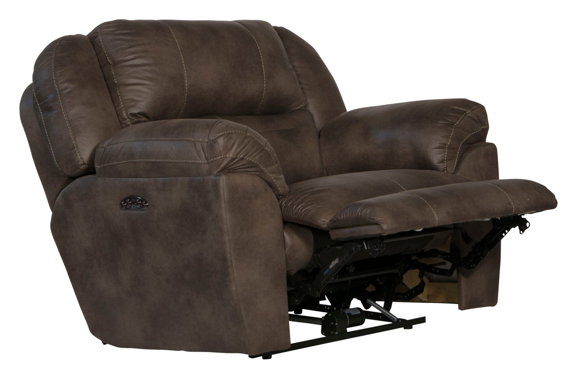 Ferrington - Power Lay Flat Recliner with Power Adjustable Headrest - Hornell Furniture Outlet