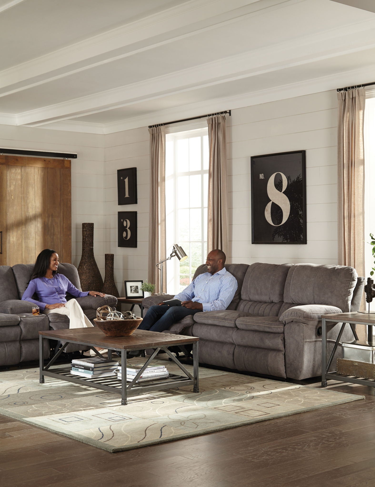 Reyes - Lay Flat Reclining Sofa - Hornell Furniture Outlet