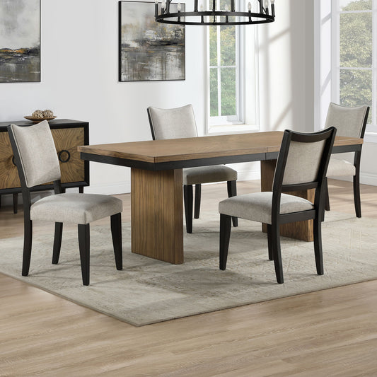 Roatan - 5 Piece Table Dining Set - Brown - Hornell Furniture Outlet