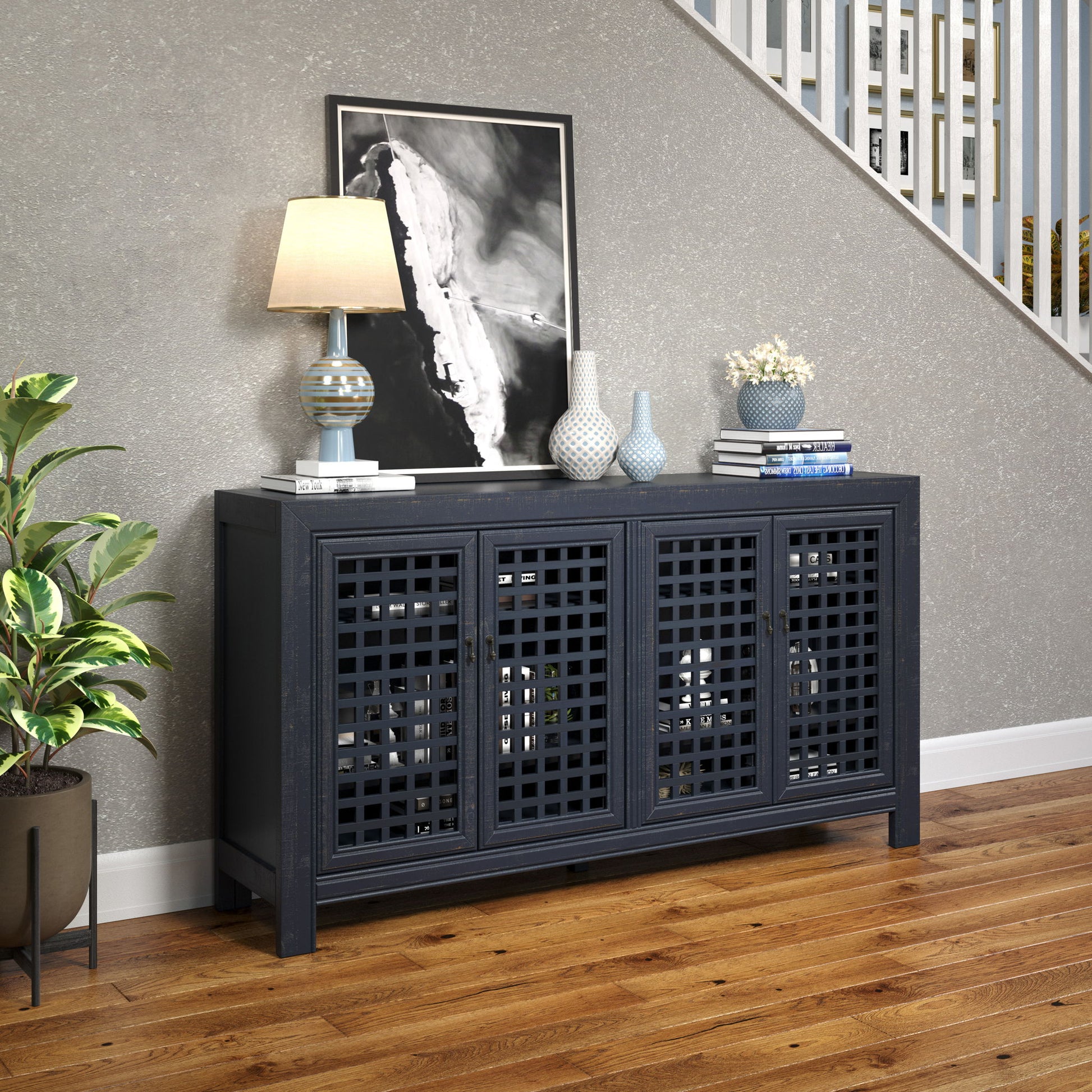 Rio - 4 Door Accent Cabinet - Hornell Furniture Outlet