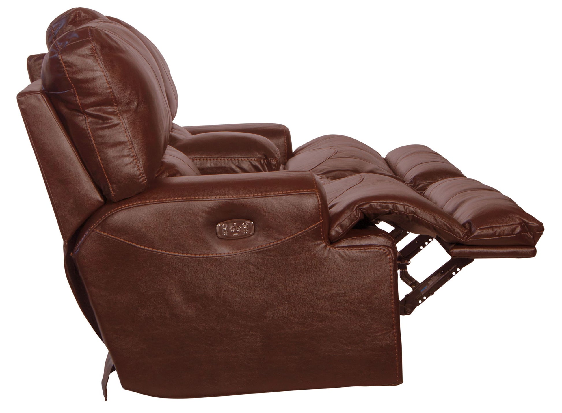 Wembley - Power Headrest With Lumbar Lay Flat Reclining Console Loveseat - Hornell Furniture Outlet