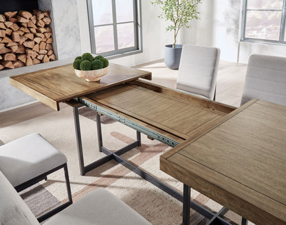 Tomtyn - Light Brown - Rectangular Dining Room Extension Table - Hornell Furniture Outlet