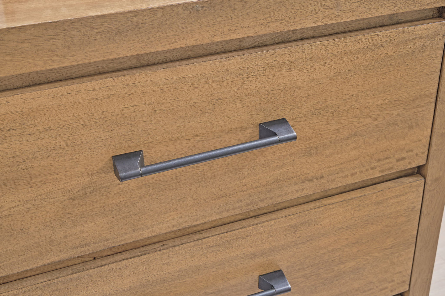 Sherbana - Dresser And Mirror - Light Brown - Hornell Furniture Outlet