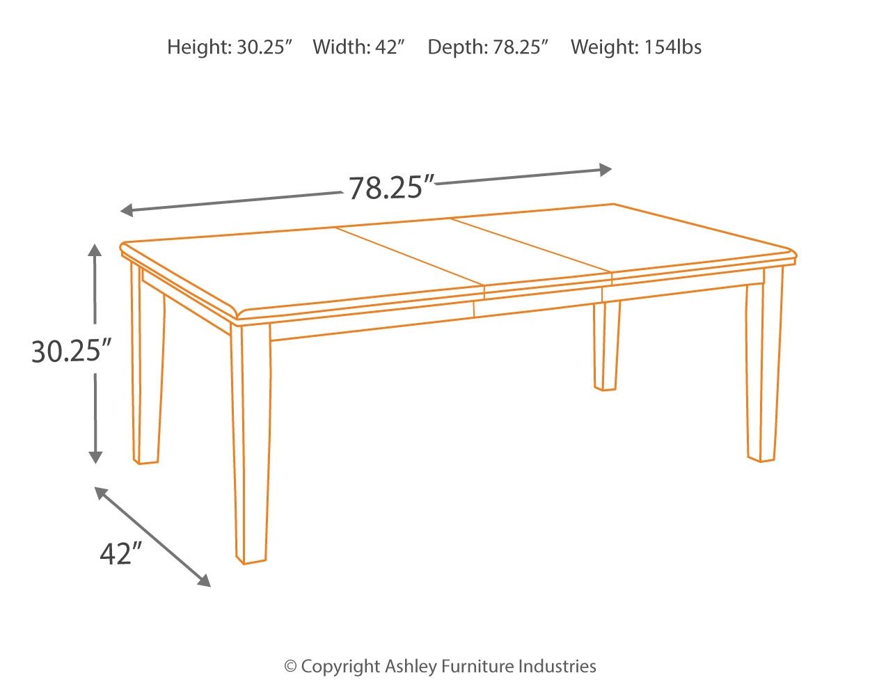 Haddigan - Dark Brown - Rectangular Dining Room Extension Table - Hornell Furniture Outlet