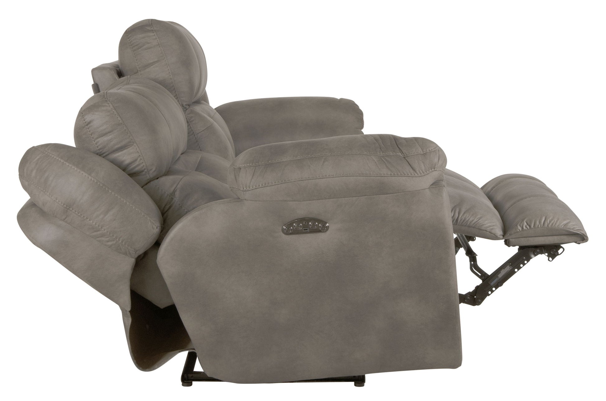 Ferrington - Power Lay Flat Reclining Sofa with Power Adjustable Headrest - Hornell Furniture Outlet
