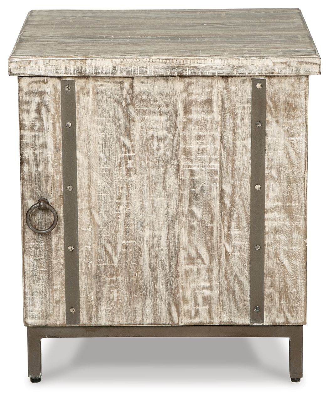 Laddford - Accent Cabinet - Shelf - Whitewash - Hornell Furniture Outlet