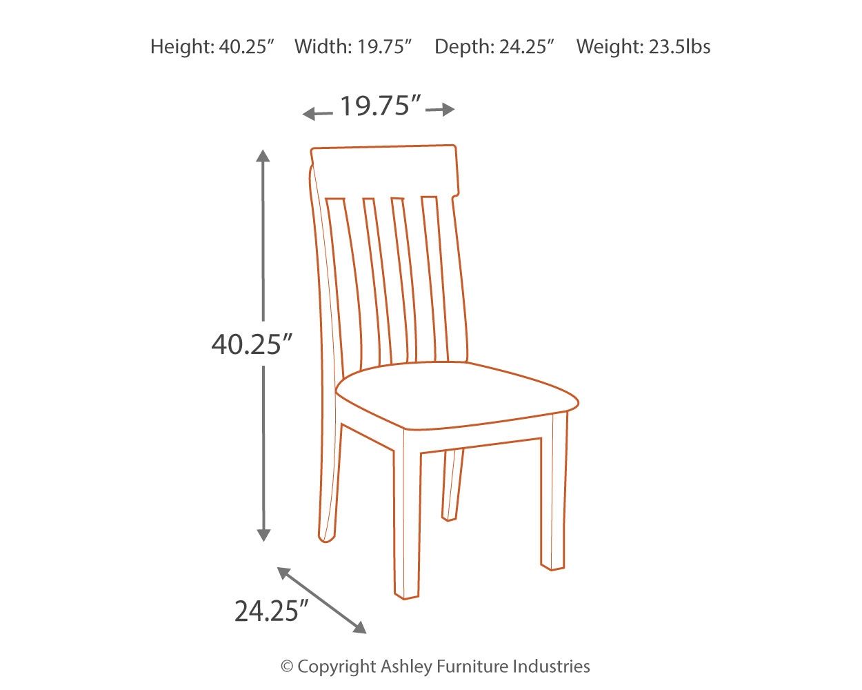 Haddigan - Dark Brown - Dining UPH Side Chair (Set of 2) - Hornell Furniture Outlet