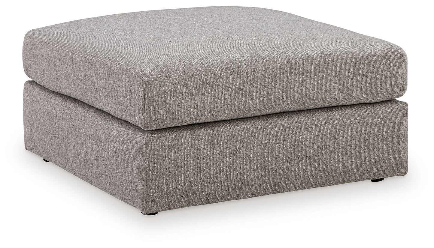 Lindon - Oversized Accent Ottoman - Smoke - Hornell Furniture Outlet