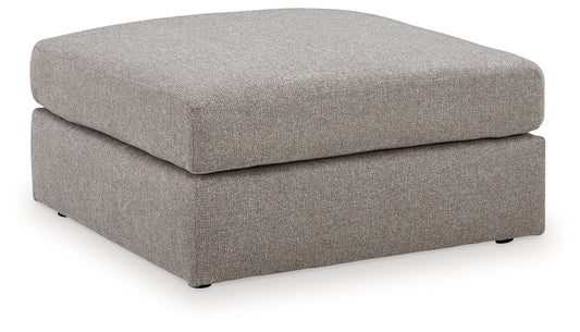 Lindon - Oversized Accent Ottoman - Smoke - Hornell Furniture Outlet