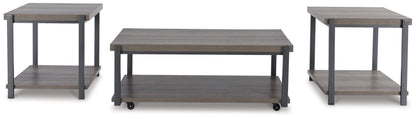 Wilmaden - Gray / Black - Occasional Table Set (Set of 3) - Hornell Furniture Outlet