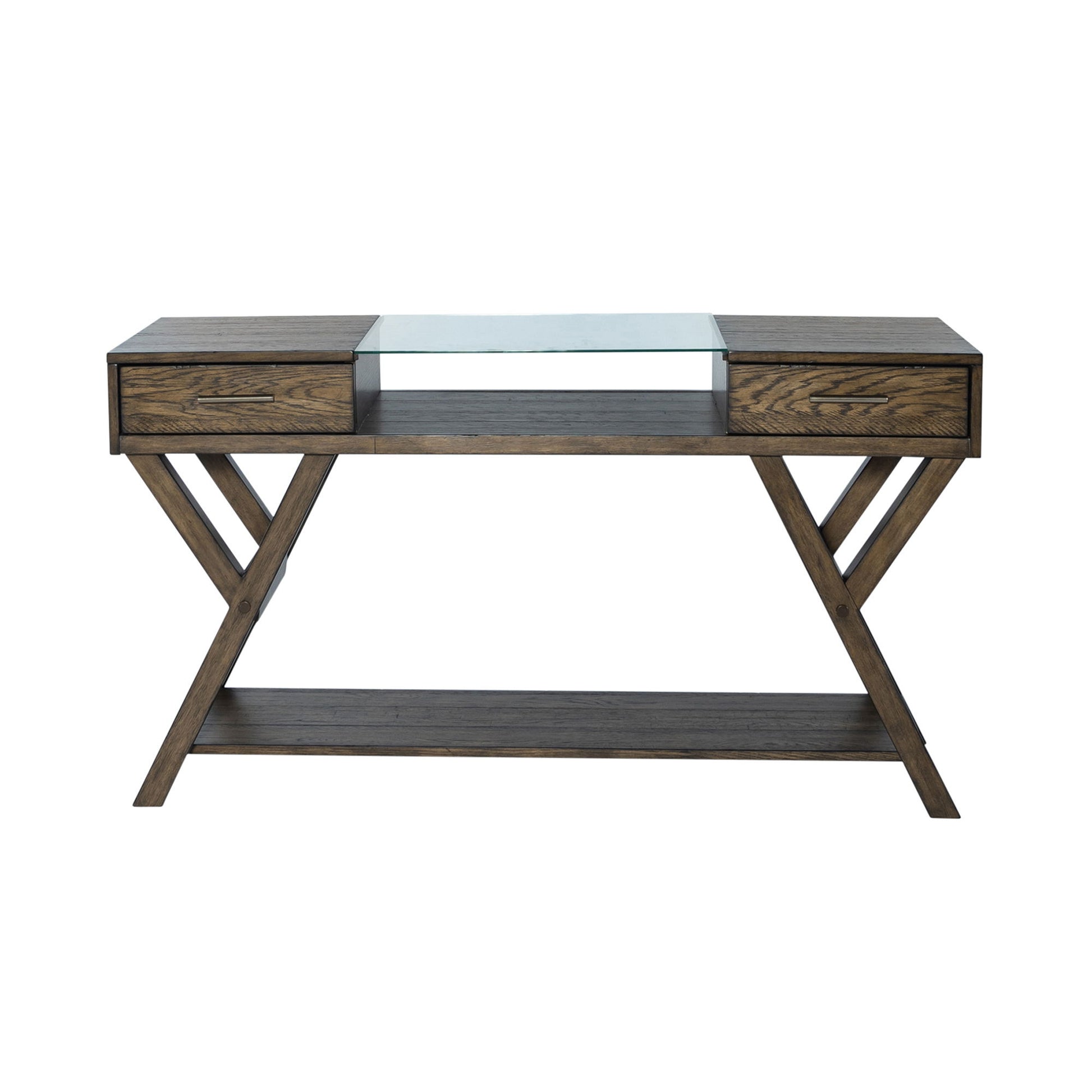 Lennox - Drawer Sofa Table - Dark Brown - Hornell Furniture Outlet