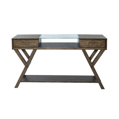 Lennox - Drawer Sofa Table - Dark Brown - Hornell Furniture Outlet
