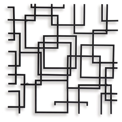 Aadanton - Black - Wall Decor - Hornell Furniture Outlet