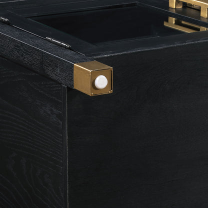 Yves - TV Stand - Black - Hornell Furniture Outlet