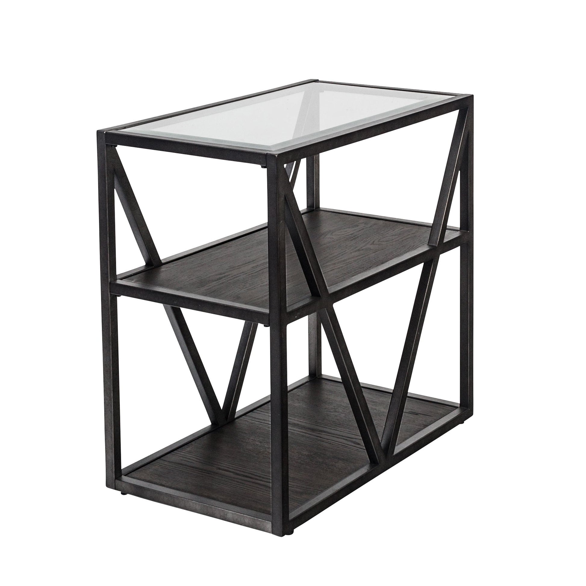 Arista - Chair Side Table - Dark Gray - Hornell Furniture Outlet