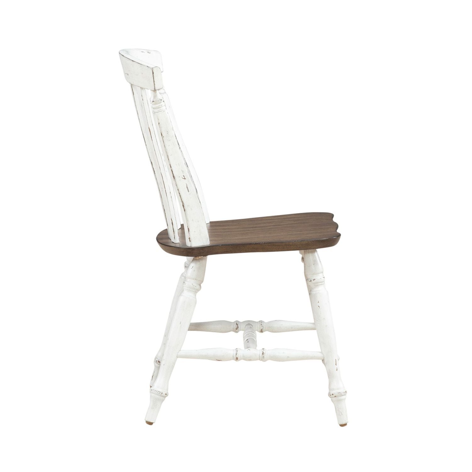 Al Fresco - Slat Back Side Chair (RTA) - White - Hornell Furniture Outlet