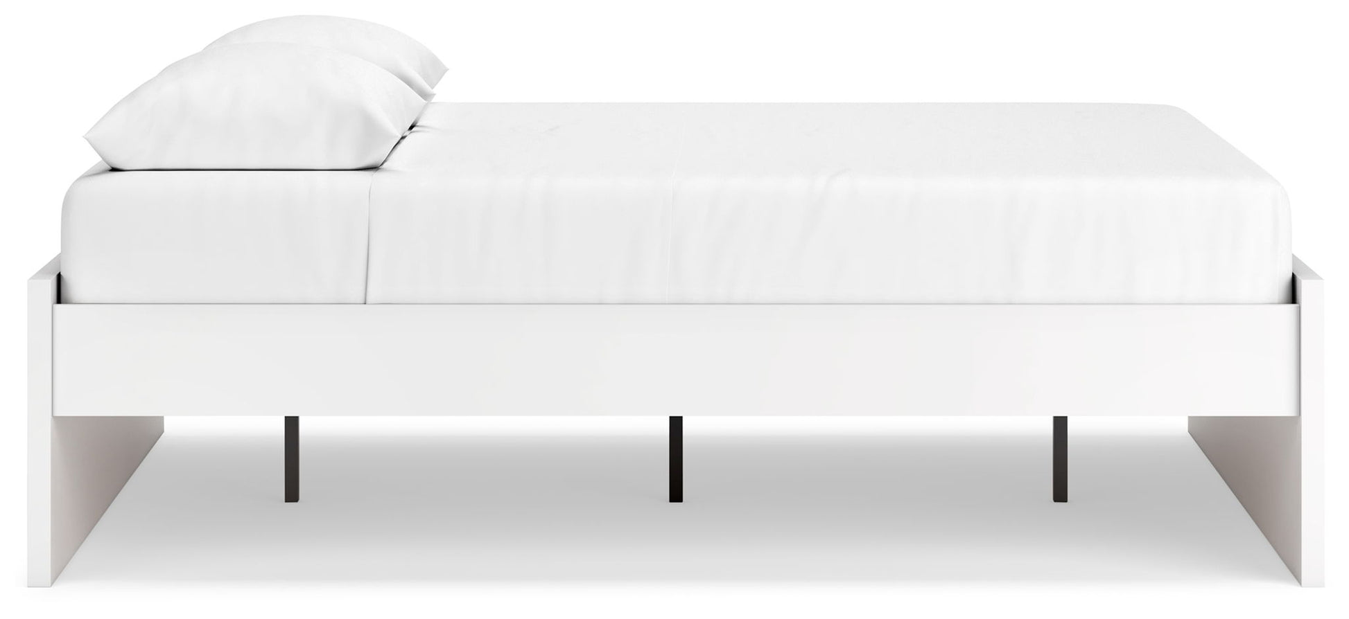 Onita - White - Queen Platform Bed - Hornell Furniture Outlet