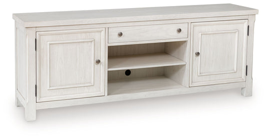 Robbinsdale - Antique White - Extra Large TV Stand - Hornell Furniture Outlet