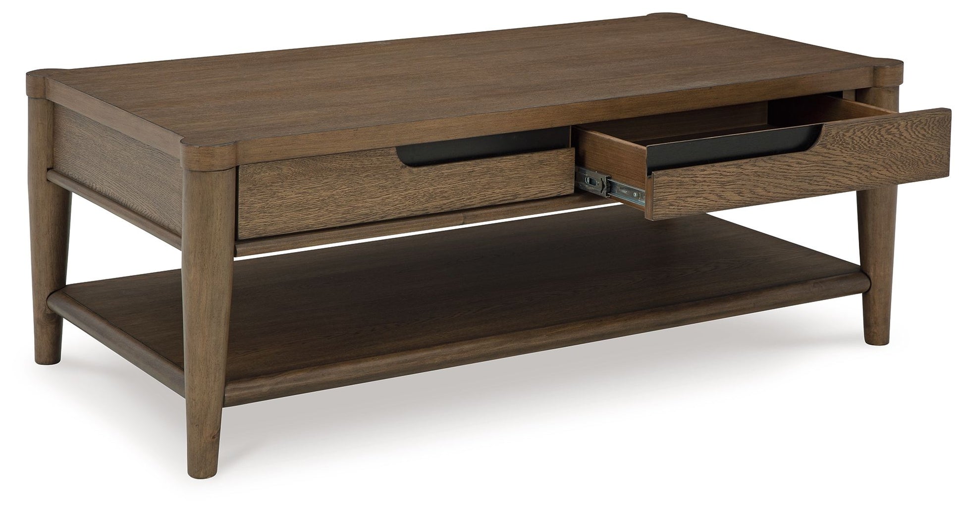 Roanhowe - Brown - Rectangular Cocktail Table - Hornell Furniture Outlet
