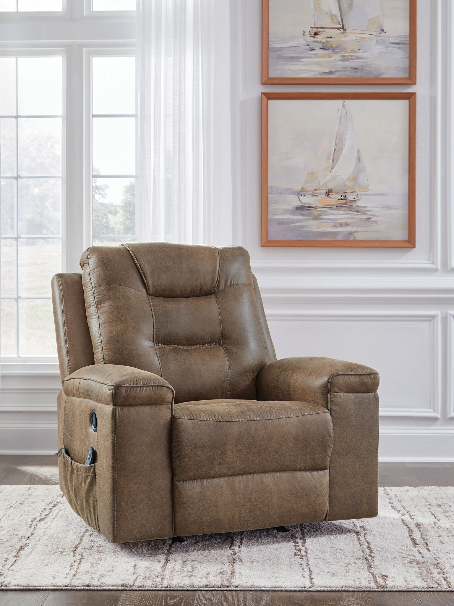 Stockworth - Earth - Rocker Recliner - Hornell Furniture Outlet