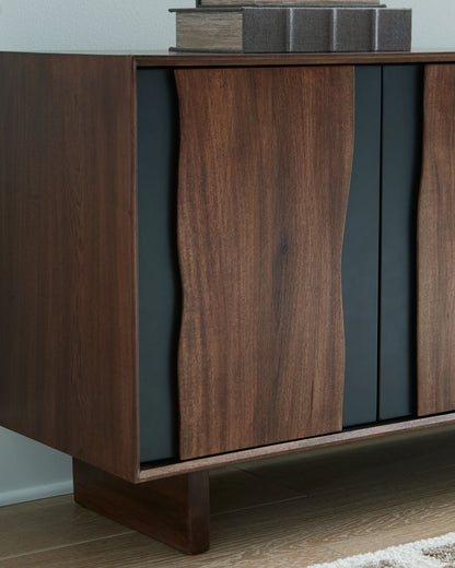 Welby - Brown / Charcoal - Accent Cabinet - Hornell Furniture Outlet