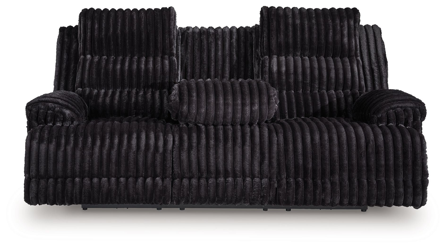 Rhine Falls - Onyx - Reclining Power Sofa With Drop Down Table - Hornell Furniture Outlet