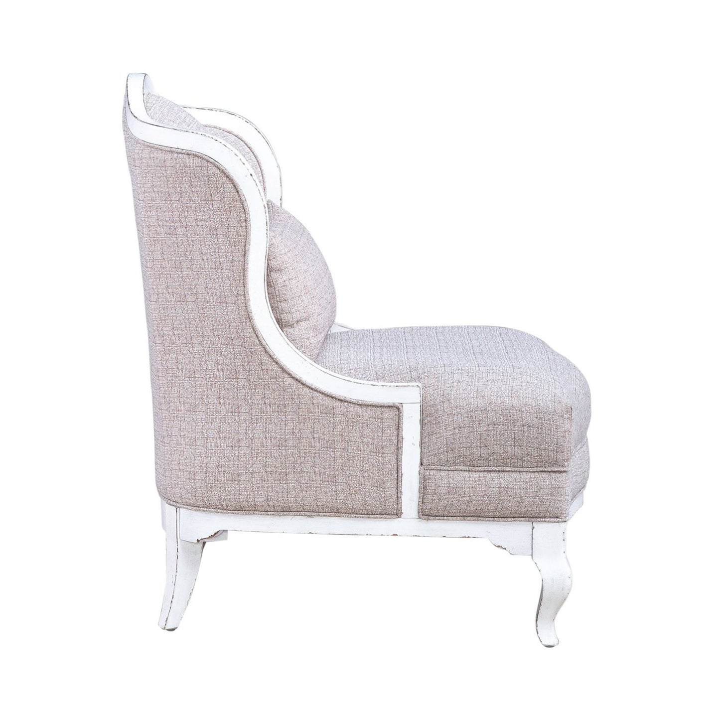 Magnolia Manor - Upholstered Accent Chair - Antique White & Weathered Bark - Hornell Furniture Outlet