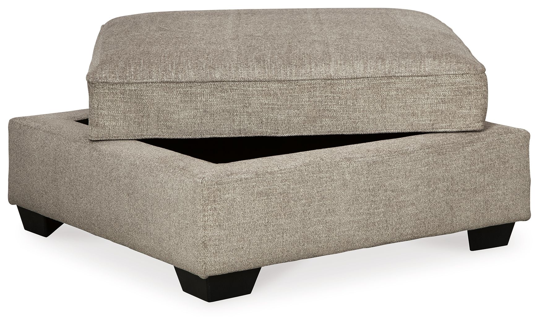 Bovarian - Stone - Ottoman With Storage - Hornell Furniture Outlet