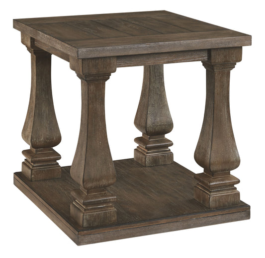 Johnelle - Gray - Rectangular End Table - Hornell Furniture Outlet