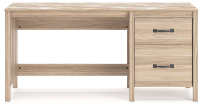 Battelle - Tan - Home Office Desk - Hornell Furniture Outlet