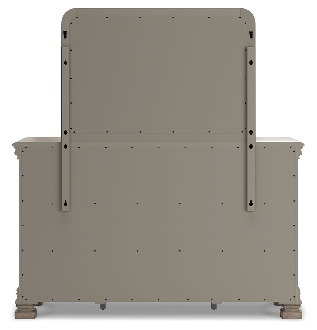 Lexorne - Gray - Dresser And Mirror - Hornell Furniture Outlet