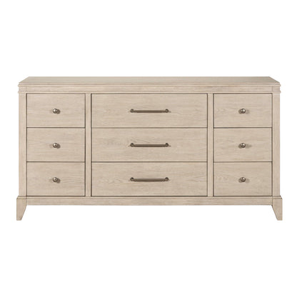 New Haven - 9 Drawer Dresser - White - Hornell Furniture Outlet