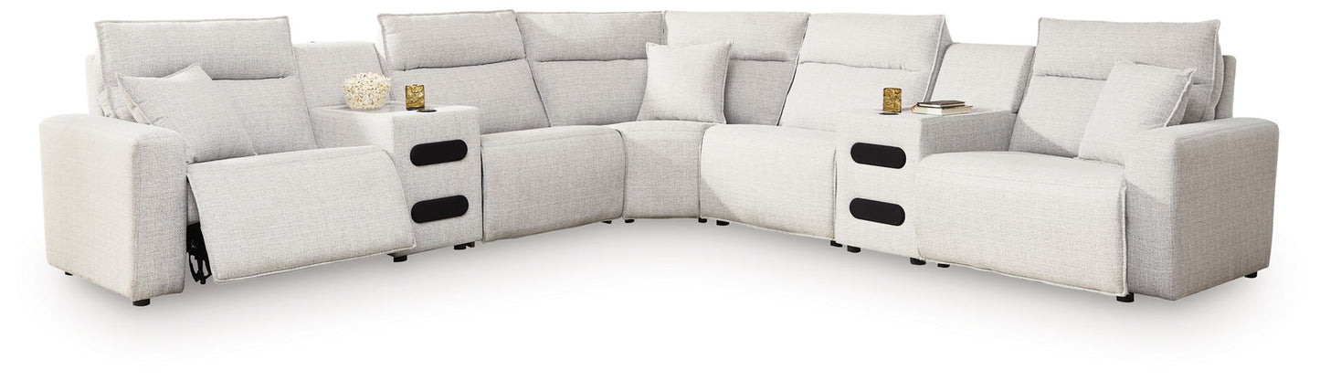 Modmax II - Reclining Sectional - Stone - Hornell Furniture Outlet