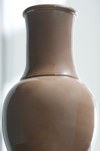Tillmer - Vase - Brown - Hornell Furniture Outlet
