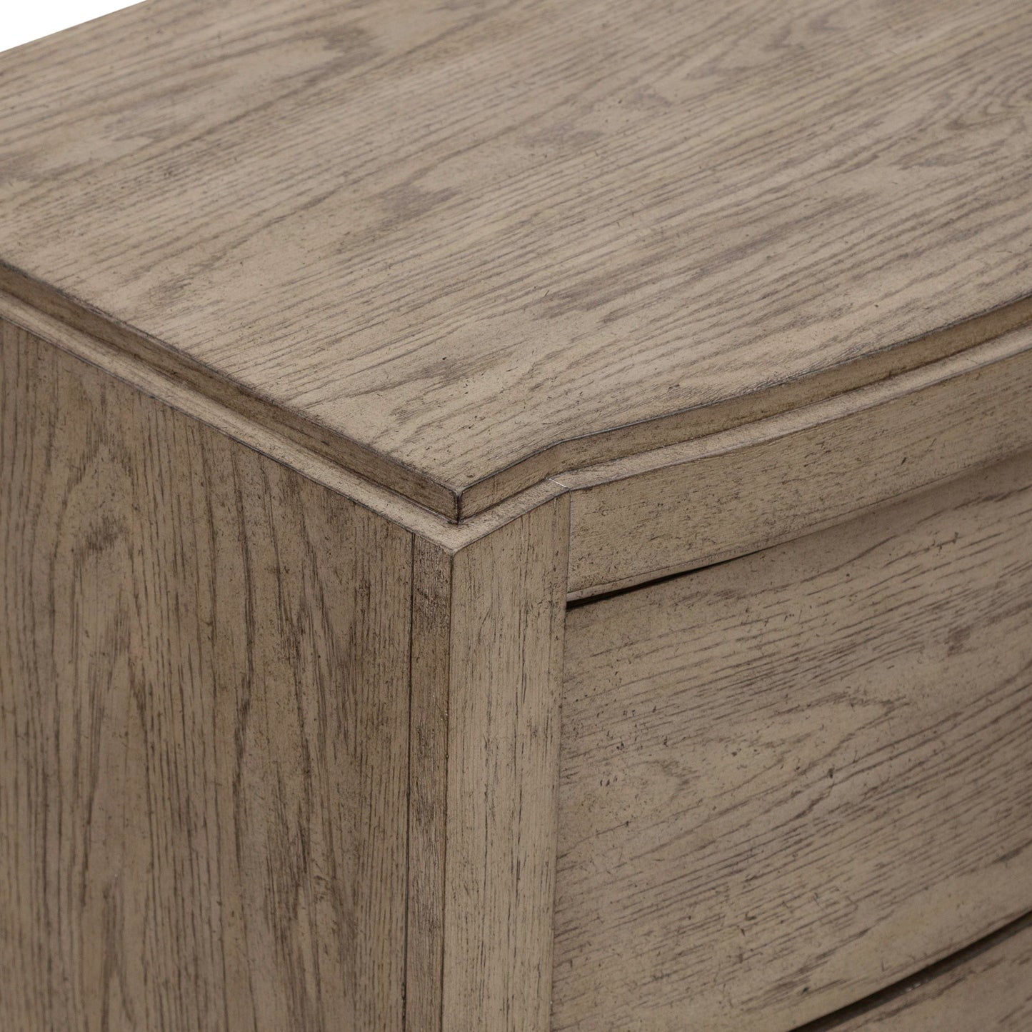 Avalon - Nightstand With Charging Station - Burnished Beige - Hornell Furniture Outlet