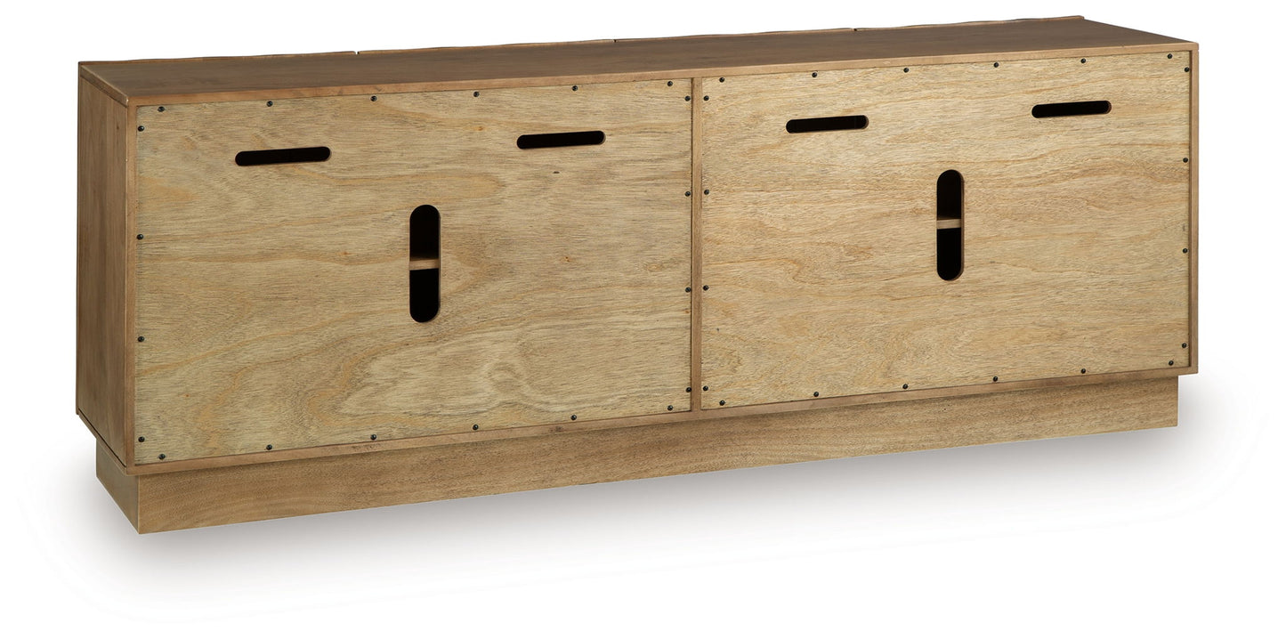 Timkins - Accent Cabinet - White Washed - Hornell Furniture Outlet