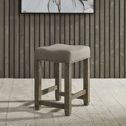 Parkland Falls - Upholstered Console Stool - Light Brown - Hornell Furniture Outlet