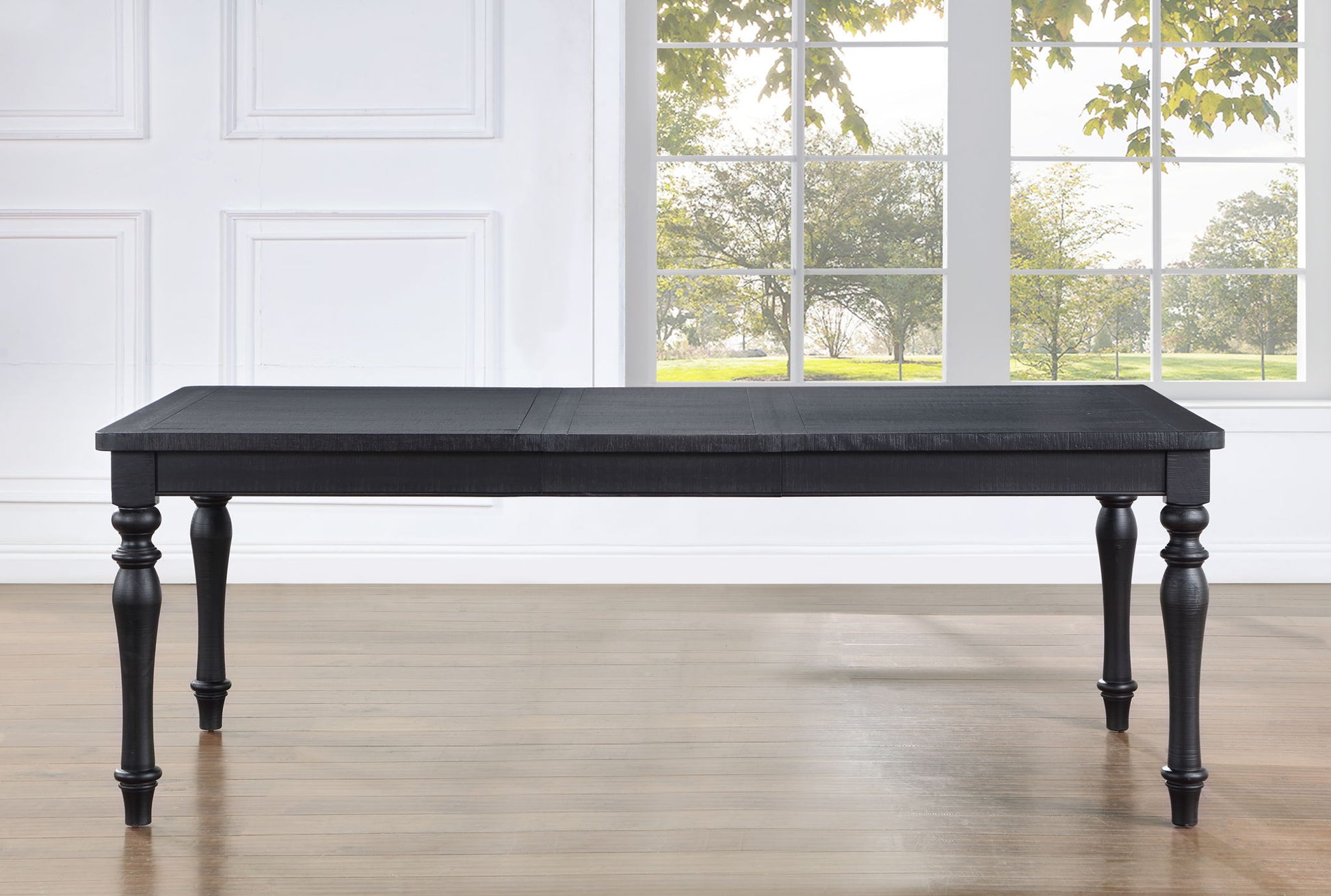 Odessa - Dining Table With Leaf - Black - Hornell Furniture Outlet