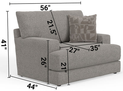 Zeke - Chair - Cloud - Hornell Furniture Outlet