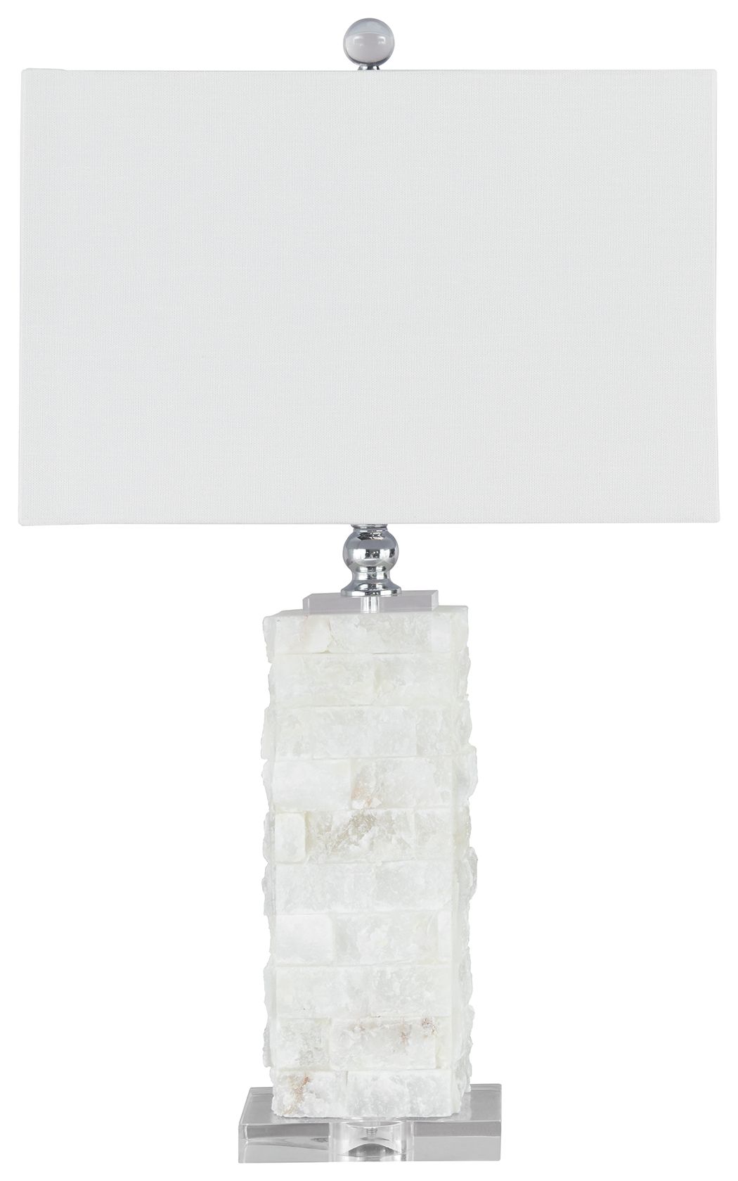 Malise - White - Alabaster Table Lamp - Hornell Furniture Outlet