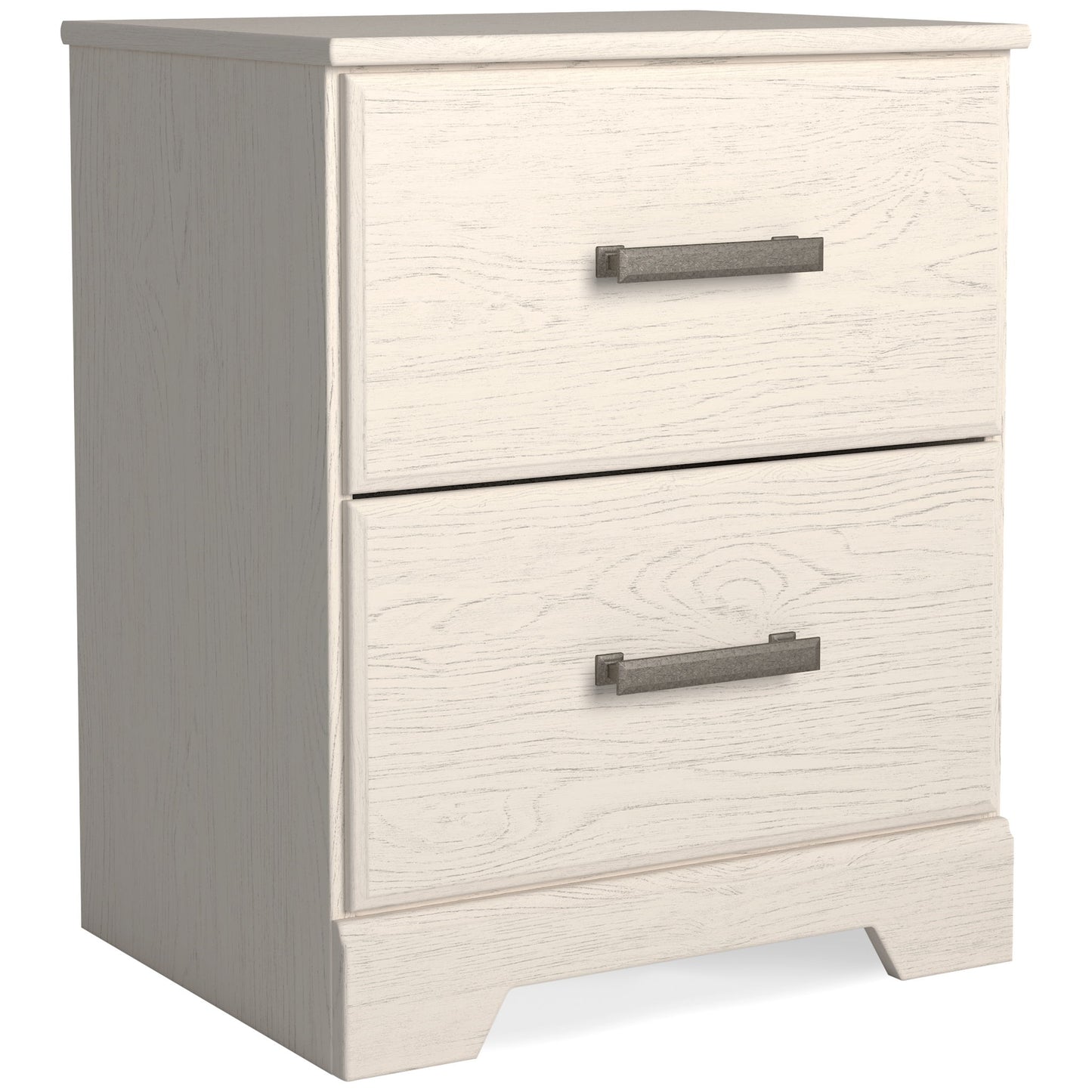 Stelsie - White - Two Drawer Night Stand - Hornell Furniture Outlet