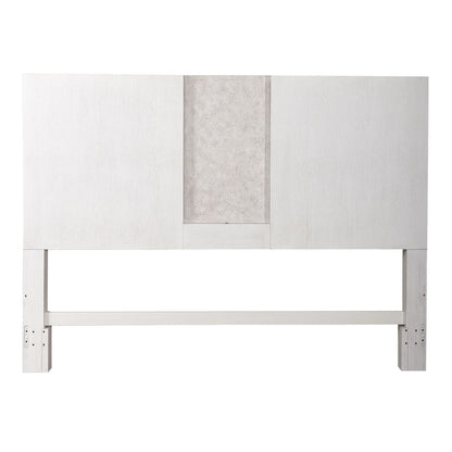 Mirage - King Travertine Panel Headboard - White - Hornell Furniture Outlet