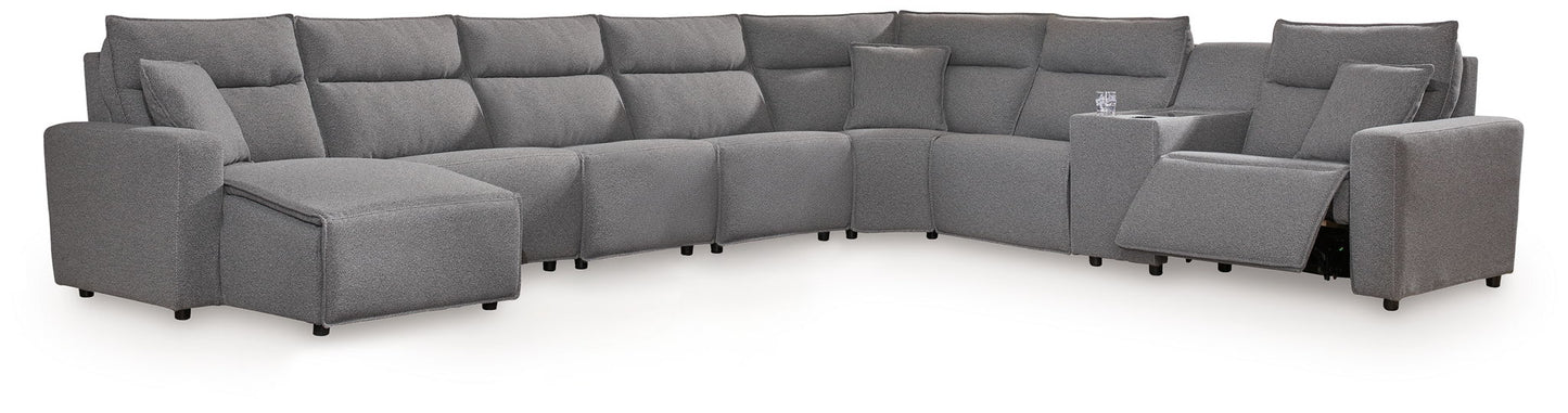 Modmax II - Reclining Sectional - Salt And Pepper - Hornell Furniture Outlet