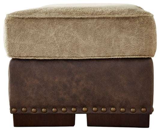 Alesbury - Chocolate - Ottoman - Hornell Furniture Outlet