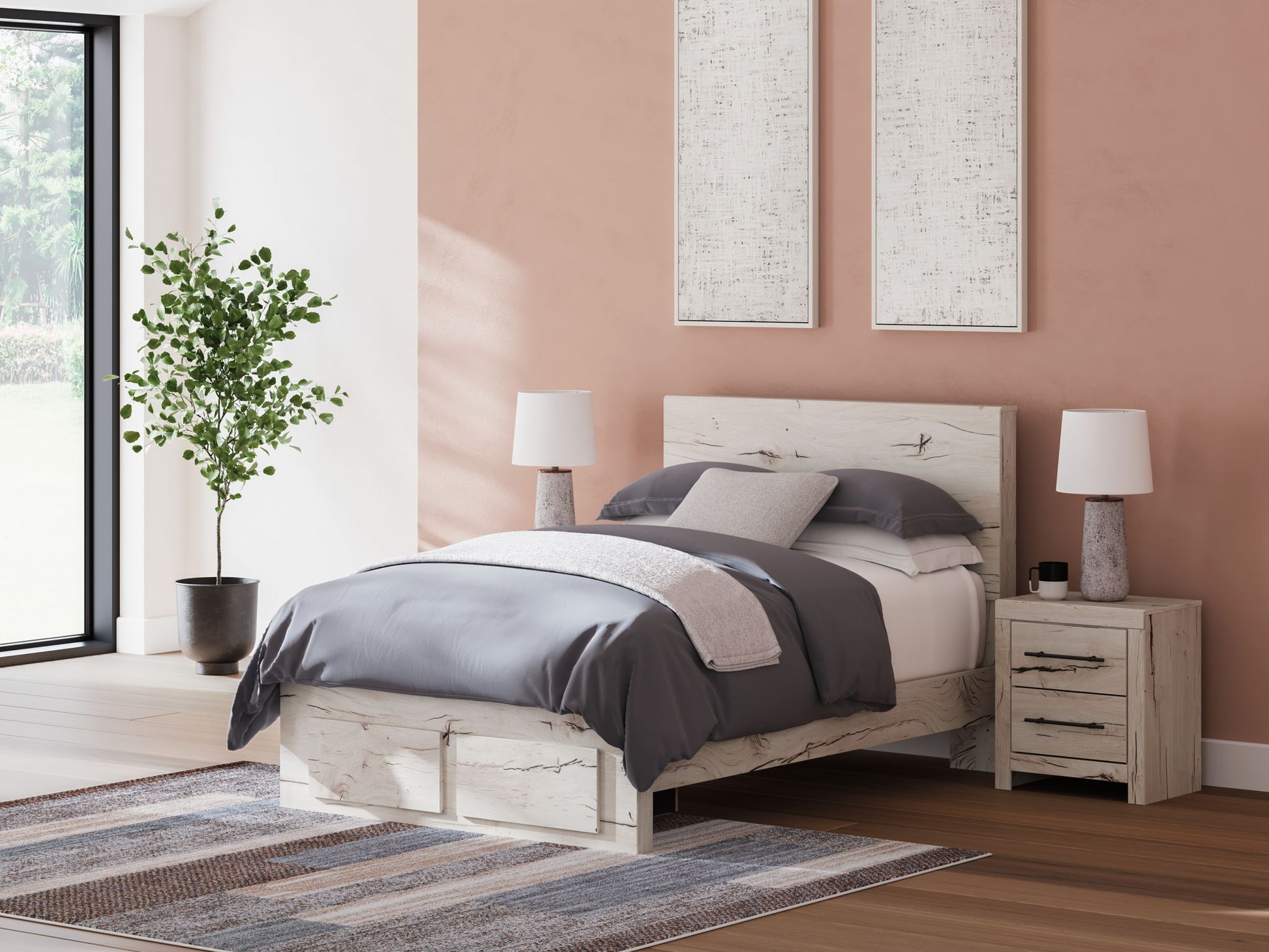 Lawroy - Panel Bed With Storage - Hornell Furniture Outlet