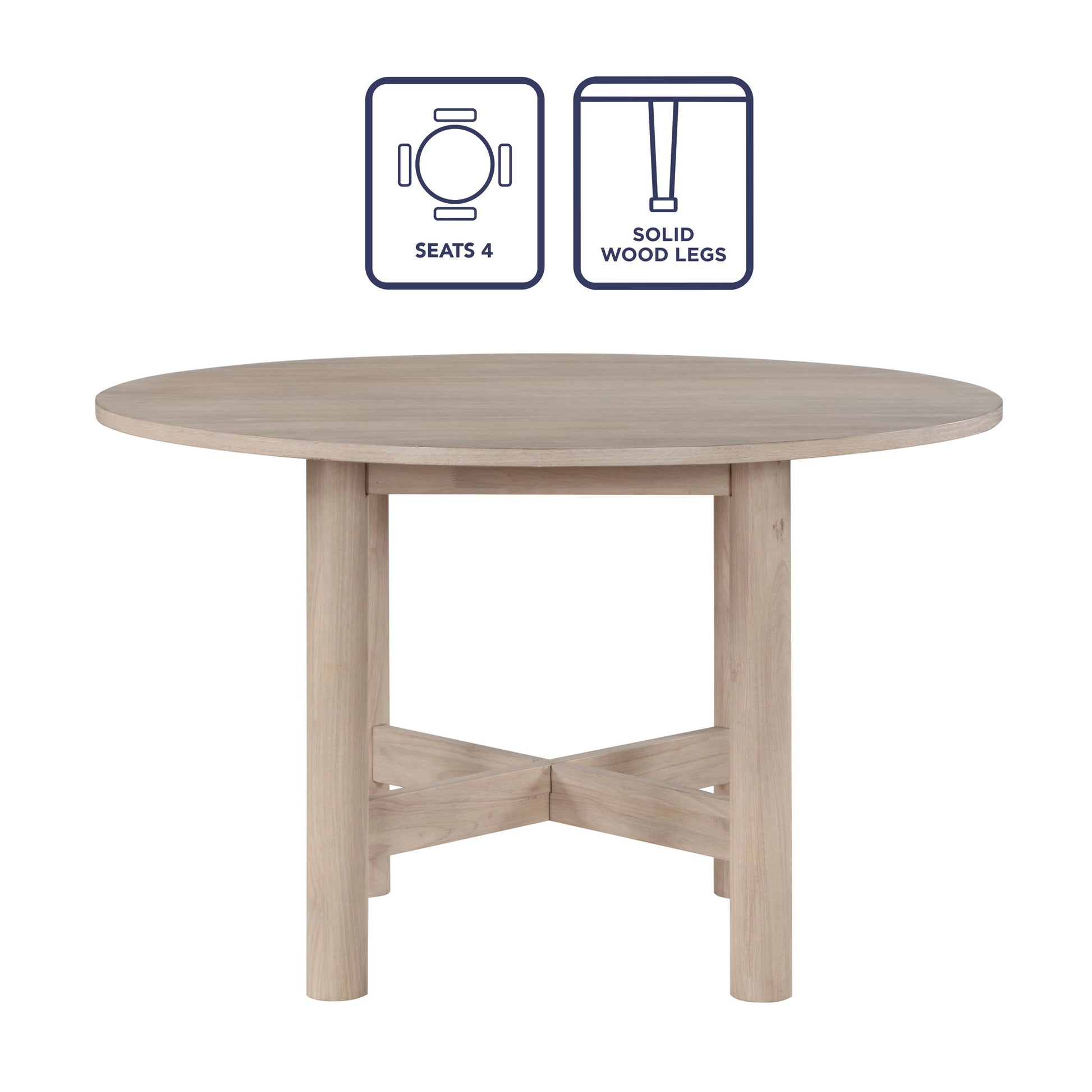 Gabby - Round Dining Table - Light Brown - Hornell Furniture Outlet